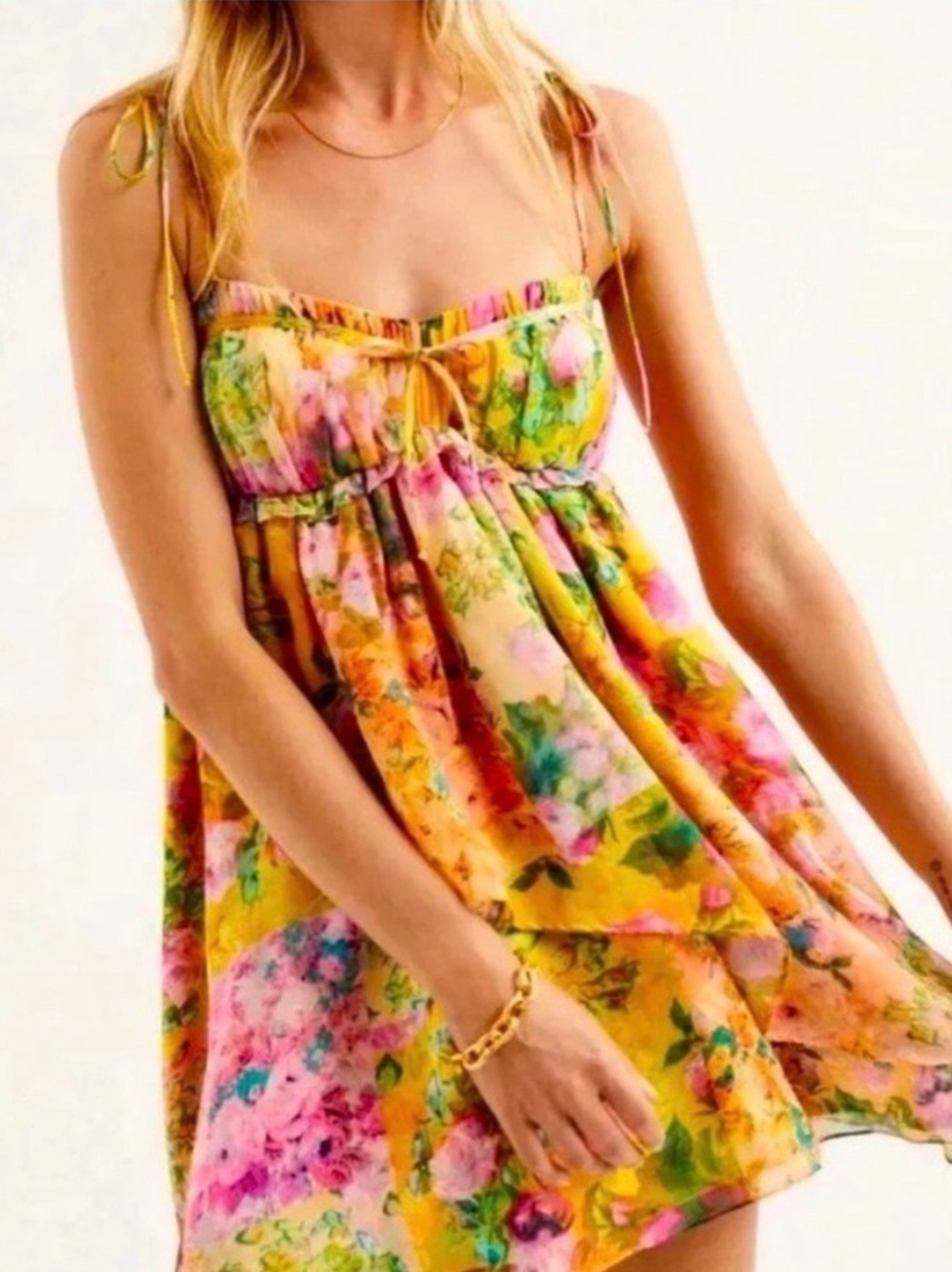 For Love Bell multicolor floral sundress M
